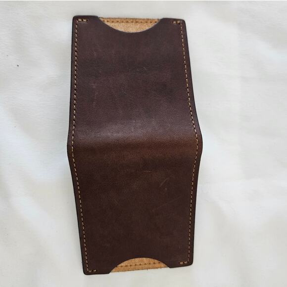 Main Street Forge Brown Leather Front Pocket Slim Bi-fold Wallet $54 Basic Mens - Picture 3 of 9